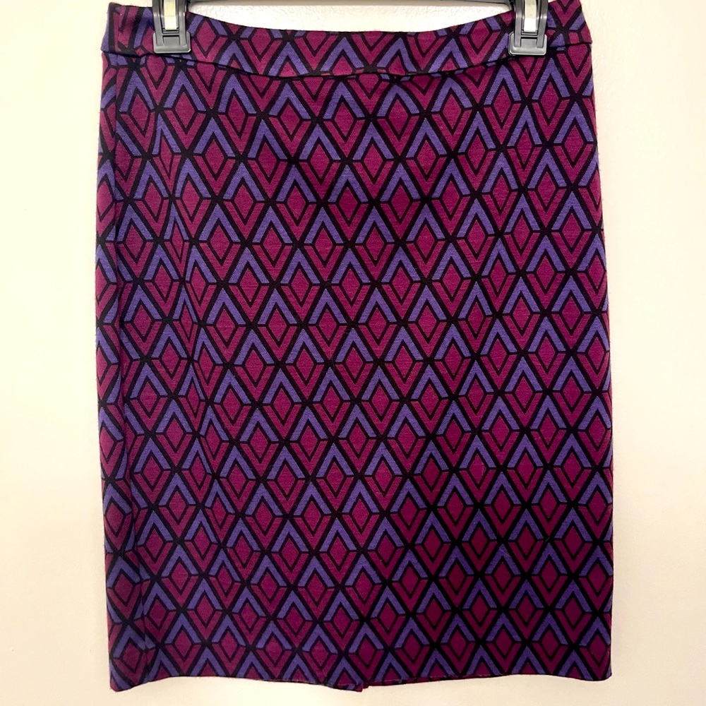 Halogen Geometric Knit Pencil Skirt